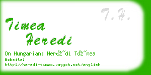 timea heredi business card